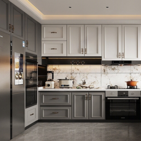 European Grey Cabinets